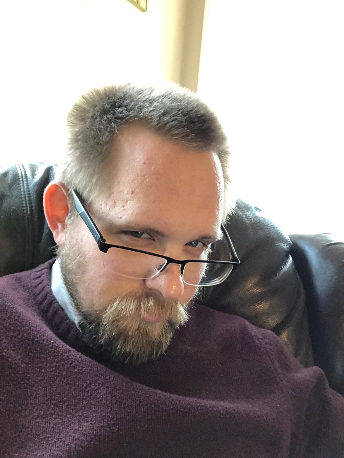 Stan didn't like my selfie because it didn't look angry enough. I thought it was good enough to add here. Angry Kohlmeier